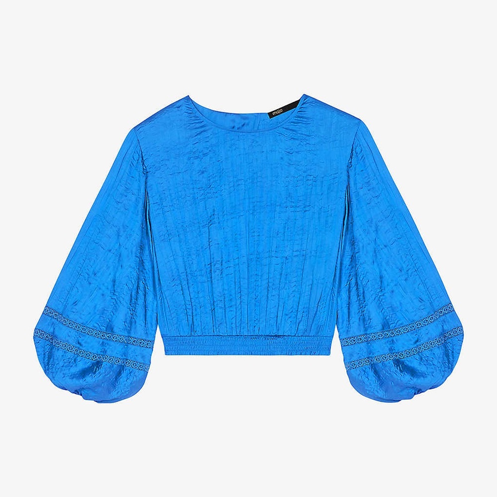 Maje Lapra Puff Sleeve Top - small
